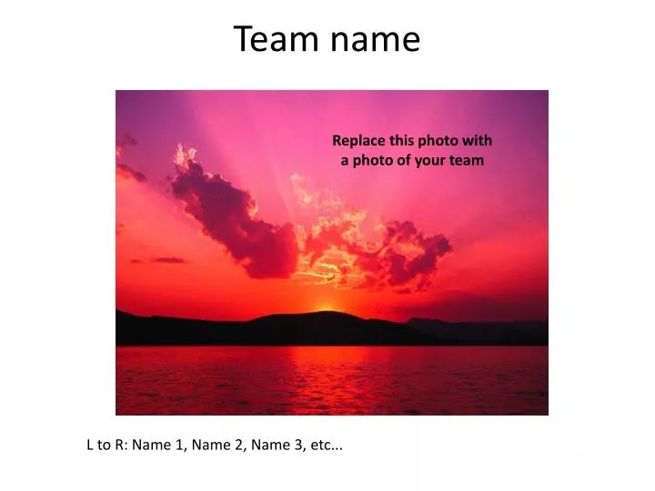team name