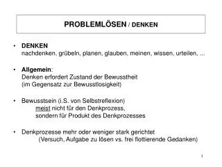 probleml sen denken