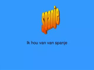 ik hou van van spanje