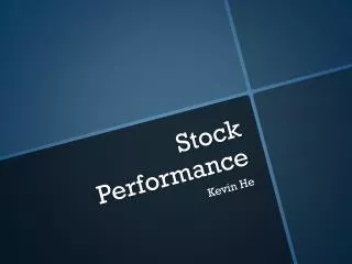 Stock Performance