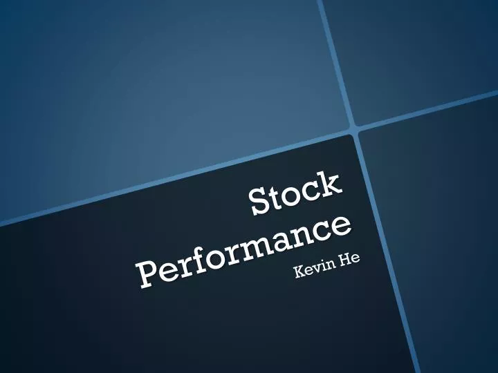 stock performance