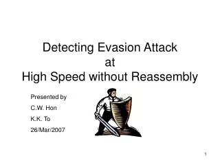 Detecting Evasion Attack at High Speed without Reassembly
