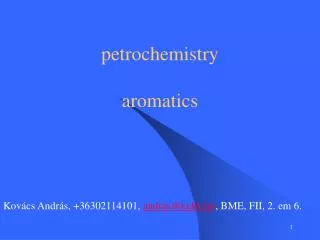 petrochemistry aromatics