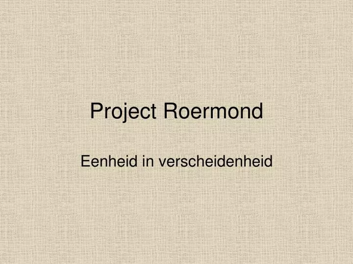 project roermond