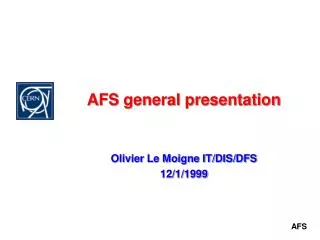 AFS general presentation
