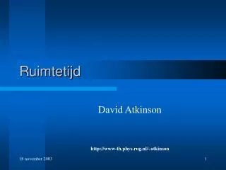 ruimtetijd