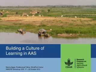 Building a Culture of Learning in AAS