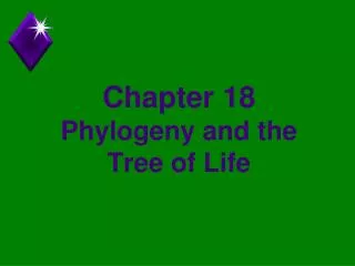 Chapter 18 Phylogeny and the Tree of Life
