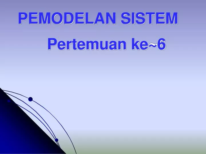 pemodelan sistem