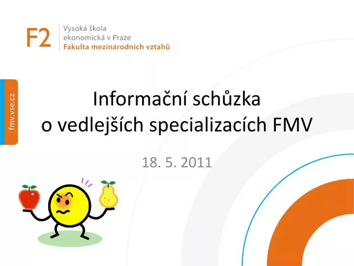 informa n sch zka o vedlej ch specializac ch fmv