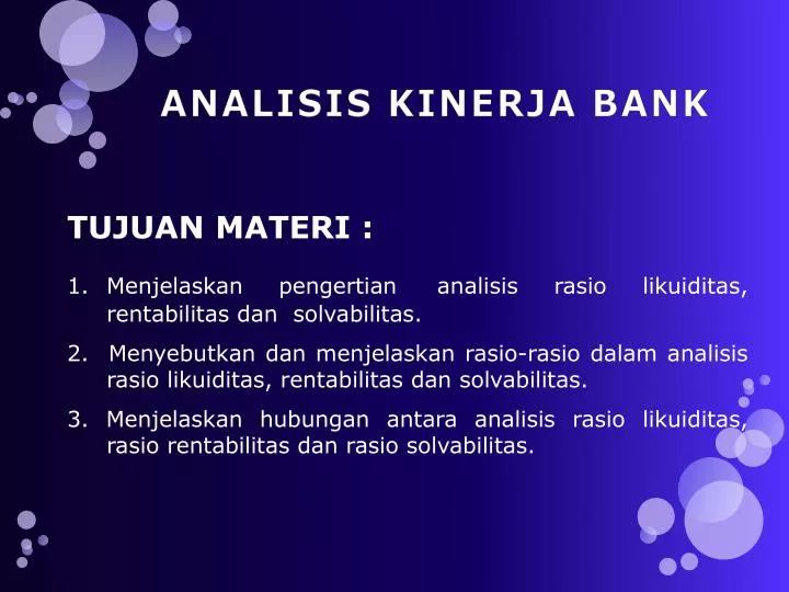 analisis kinerja bank