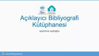 a klay c bibliyografi k t phanesi