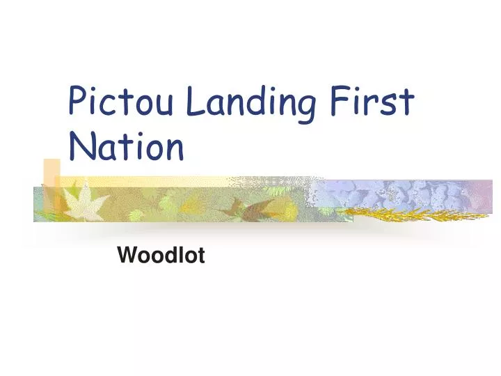 pictou landing first nation