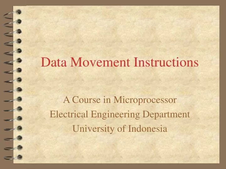 data movement instructions