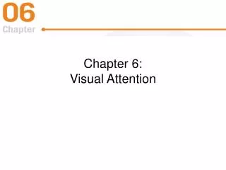 Chapter 6: Visual Attention