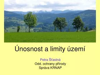 nosnost a limity zem