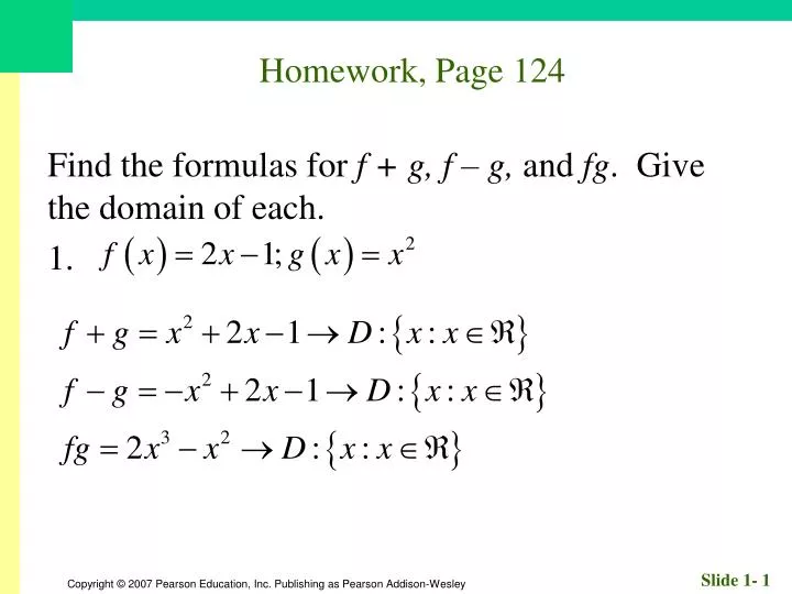 homework page 124