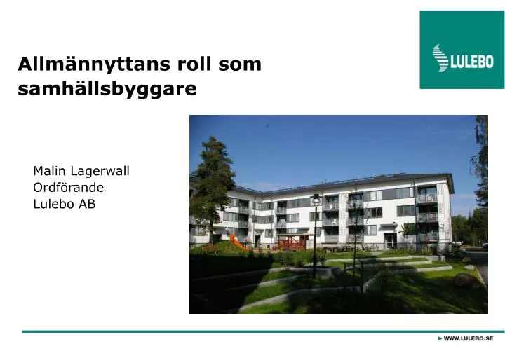 allm nnyttans roll som samh llsbyggare