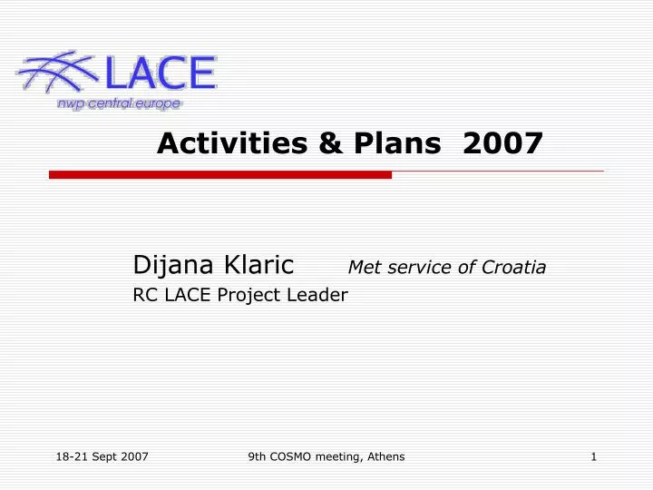activities plans 2007