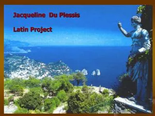 Jacqueline Du Plessis Latin Project