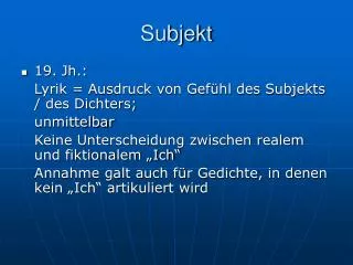 subjekt