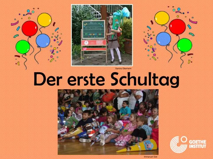 der erste schultag