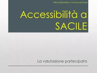 accessibilit a sacile