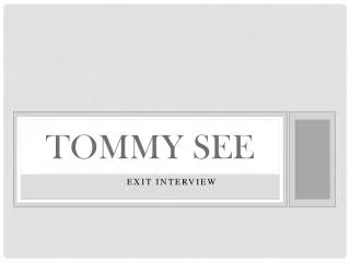 tommy see