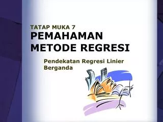 pemahaman metode regresi