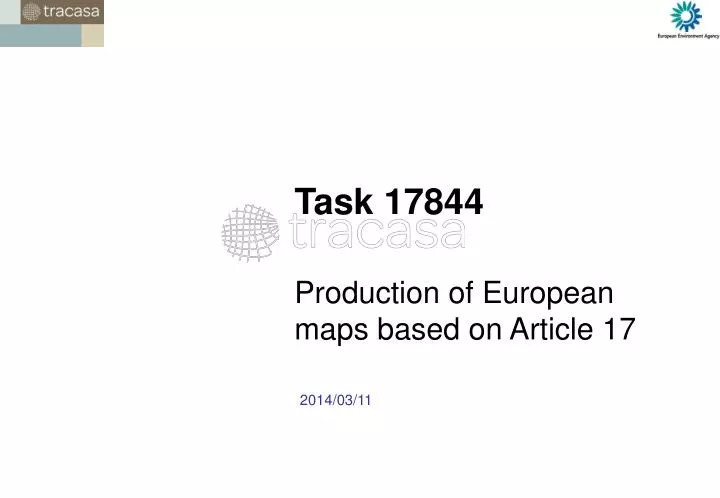 task 17844 production of european maps based on article 17