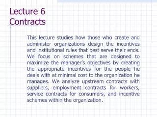 Lecture 6 Contracts