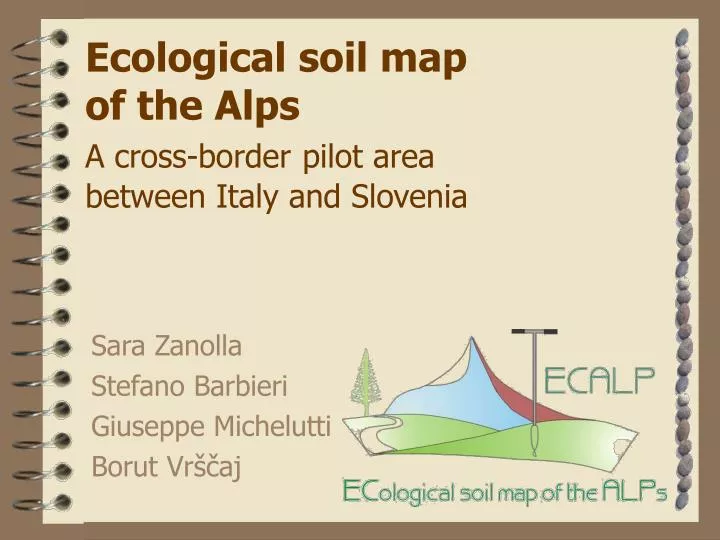 ecological soil map of the alps a cross border pilot area between italy and slovenia
