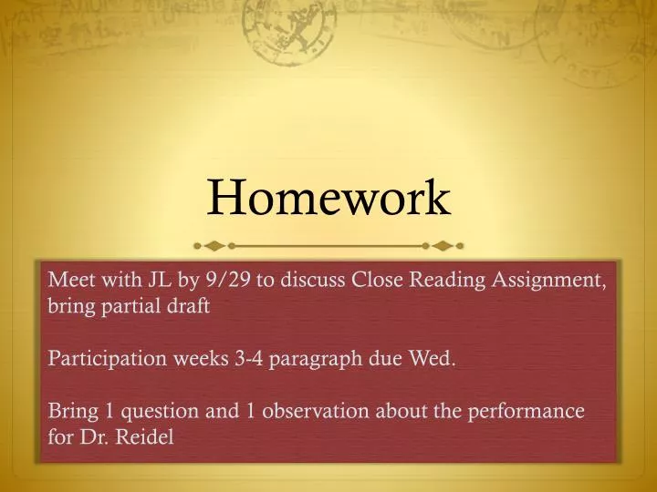 homework