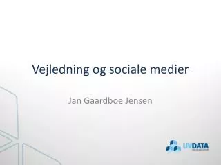 vejledning og sociale medier