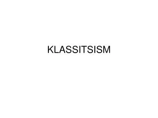 klassitsism