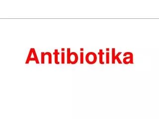 antibiotika
