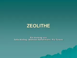 zeolithe