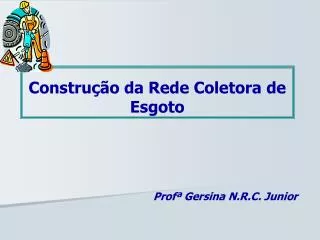constru o da rede coletora de esgoto