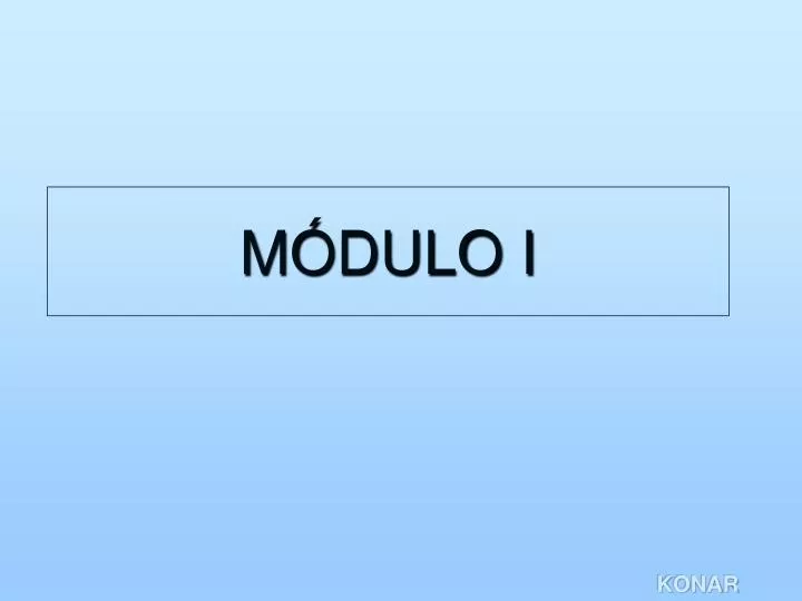 m dulo i