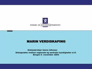 marin verdiskaping