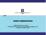 MARIN VERDISKAPING - slide 1