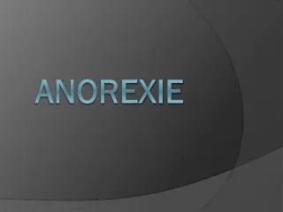 anorexie