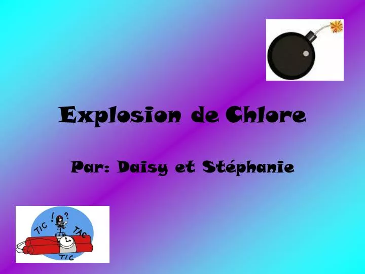 explosion de chlore