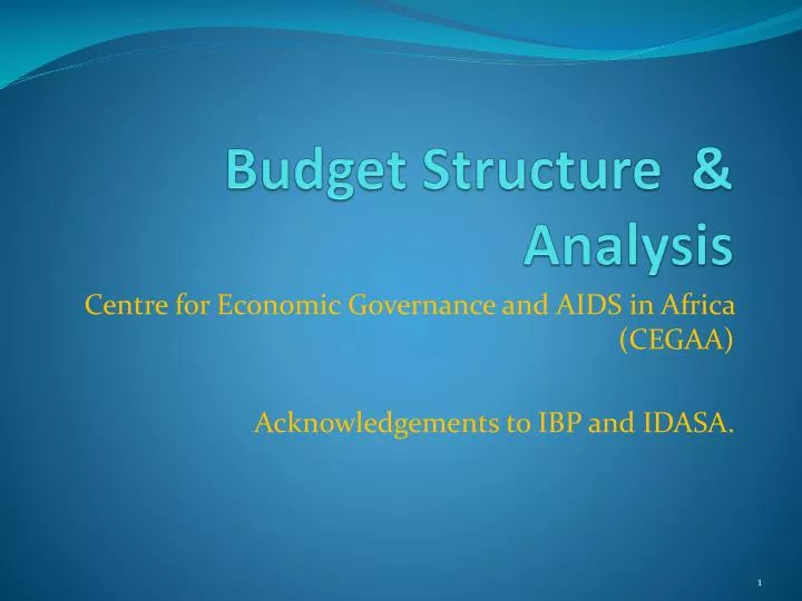 budget structure analysis
