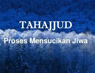 tahajjud