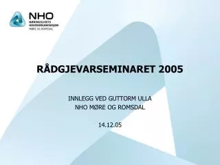 r dgjevarseminaret 2005