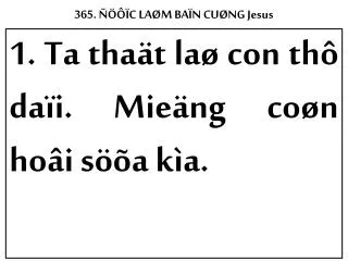 365 c la m ba n cu ng jesus