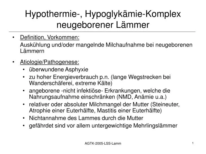 hypothermie hypoglyk mie komplex neugeborener l mmer