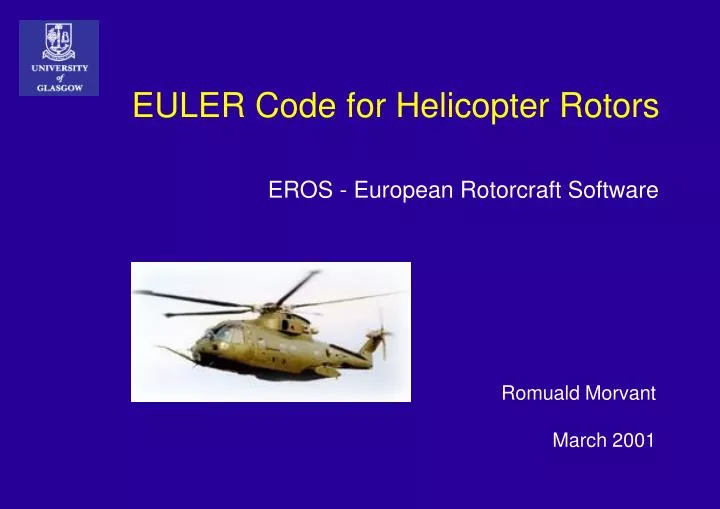 euler code for helicopter rotors