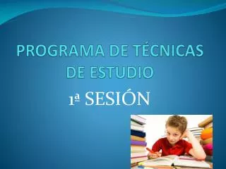 programa de t cnicas de estudio